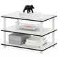 HOMLUX 3-Tier Turn-N-Tube Coffee Table in White, , large