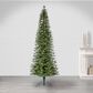 The Gerson Company 10" Pre-Lit Artificial Natural Cut Narrow Jackson Pine with White Lights in Green, , large