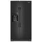 Whirlpool 28.7 Cu. Ft. Freestanding Side by Side Refrigerator in Black, , large