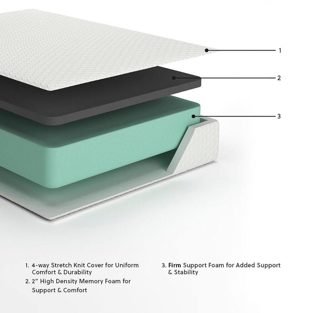 Ashley Chime 12" Memory Foam Extra Plush Tight Top Twin Mattress, , large