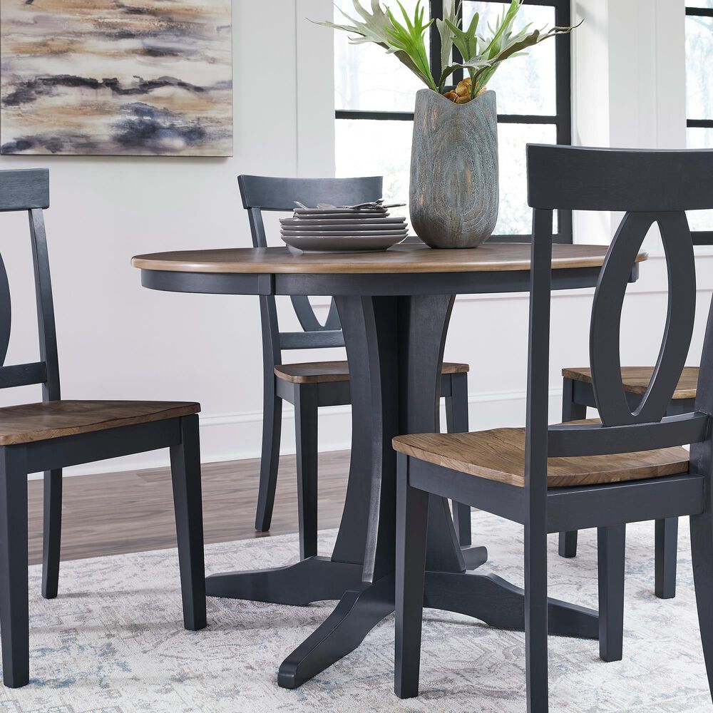Ashley Landocken 5pc Dining Set in Brown/Blue, , large