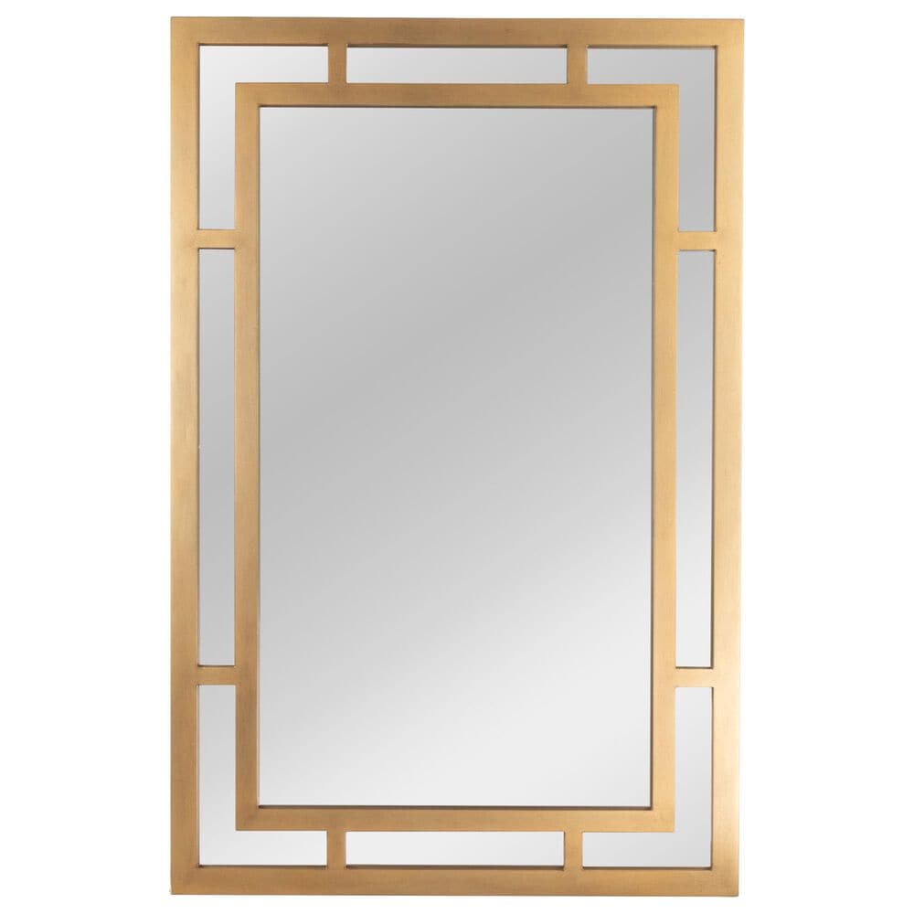 Creative Coop Vintage Glass Wall Mirror in Gold, , large