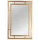 Creative Coop Vintage Glass Wall Mirror in Gold, , large