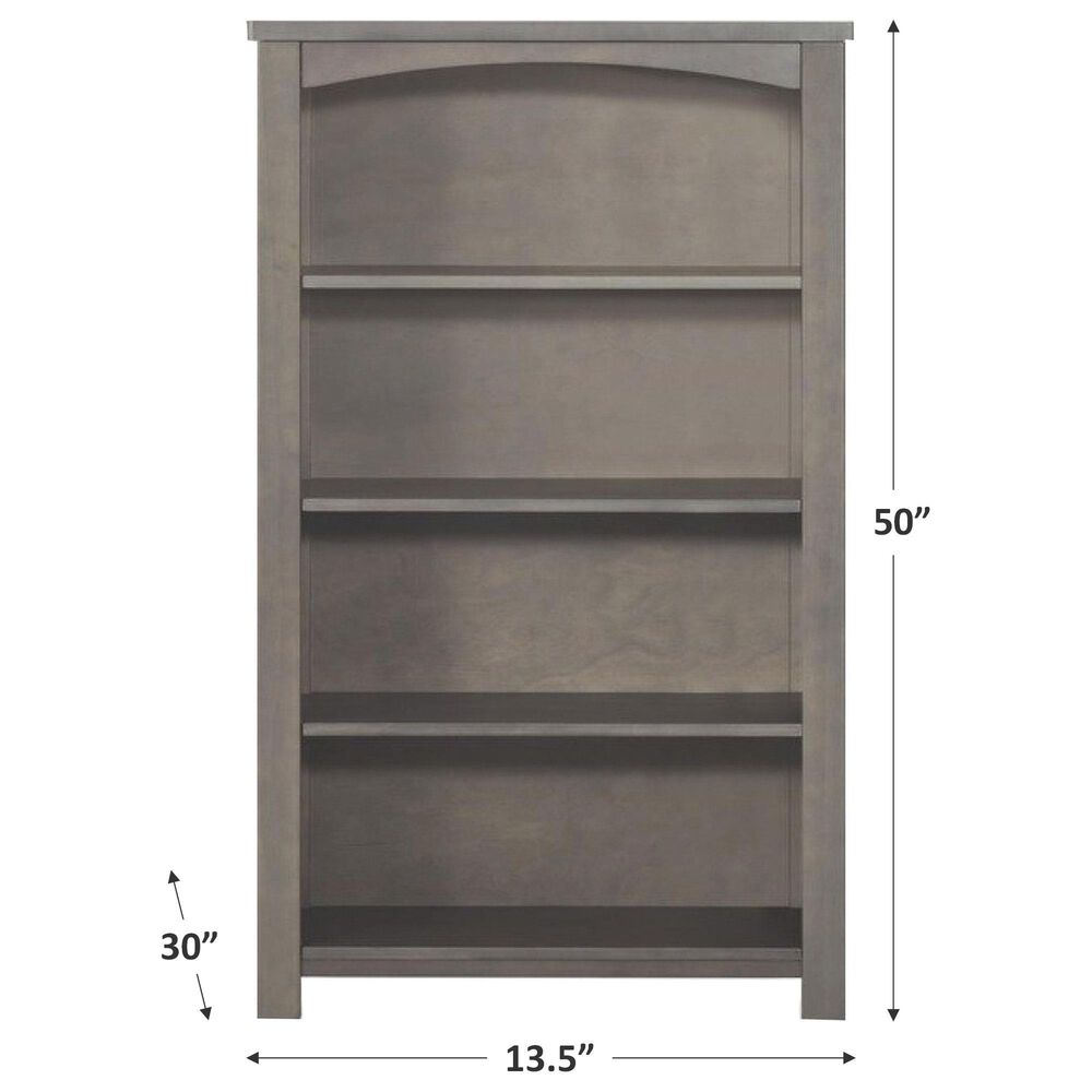 Foundations Worldwide Harmony Bookcase with 4-Shelf in Dapper Gray, , large