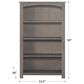 Foundations Worldwide Harmony Bookcase with 4-Shelf in Dapper Gray, , large