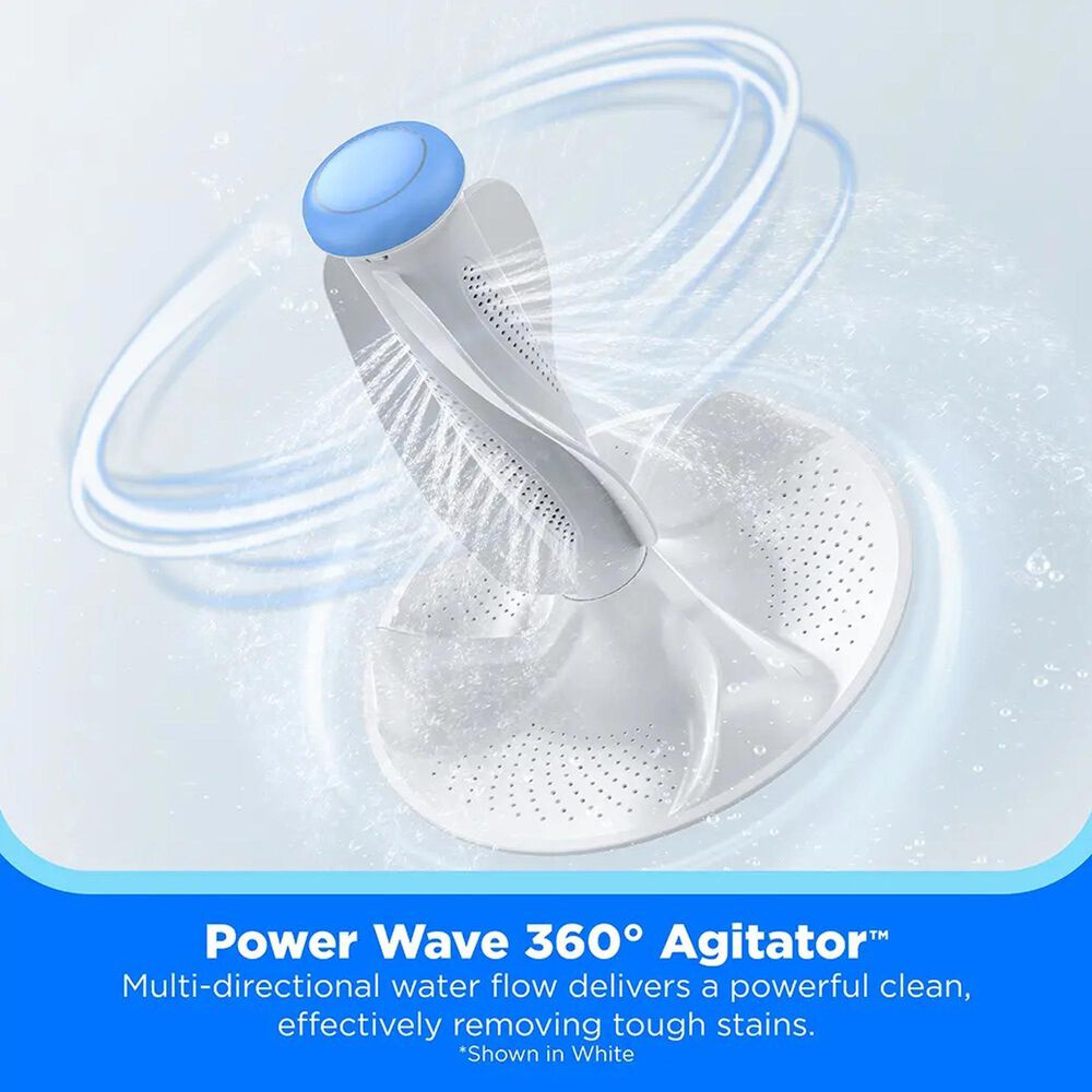 Midea 4.4 Cu Ft Smart Top Load Washer in Metallic Grey, , large