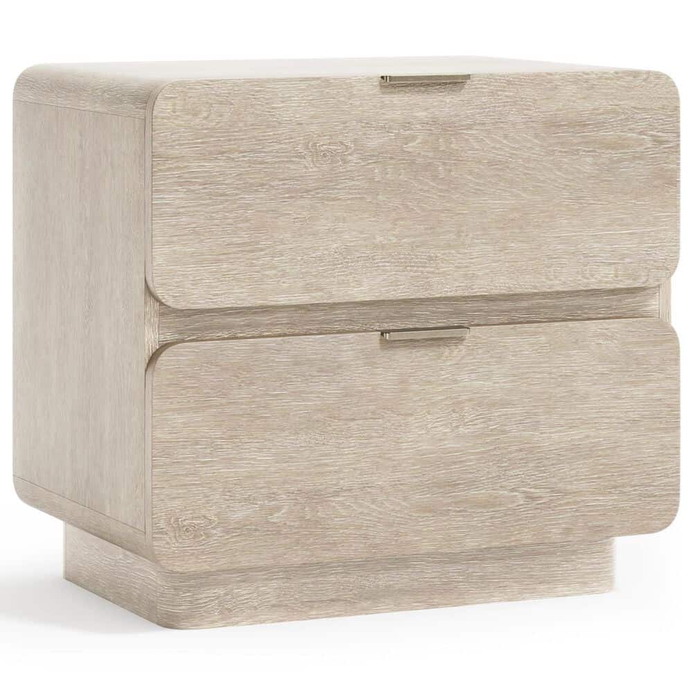 Bernhardt Antibes 4-Piece Queen Upholstered Panel Bedroom Set in Roz with USB Ports, , large