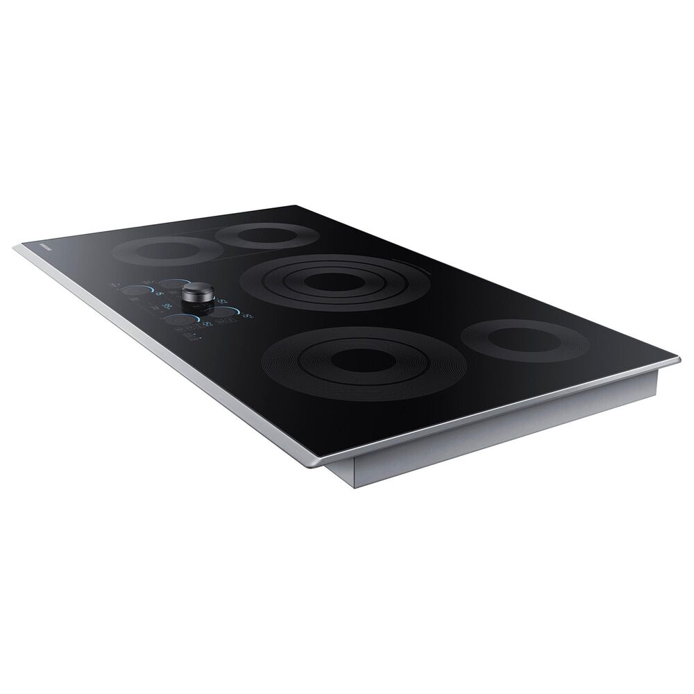 Samsung 2-Piece Kitchen Package with White 30&quot; Double Wall Oven and Stainless Steel 36&quot; Smart Electric Cooktop, , large