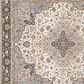 Oriental Weavers Maharaja Keller 660J 7"10" x 10"10" Ivory and Blue Area Rug, , large