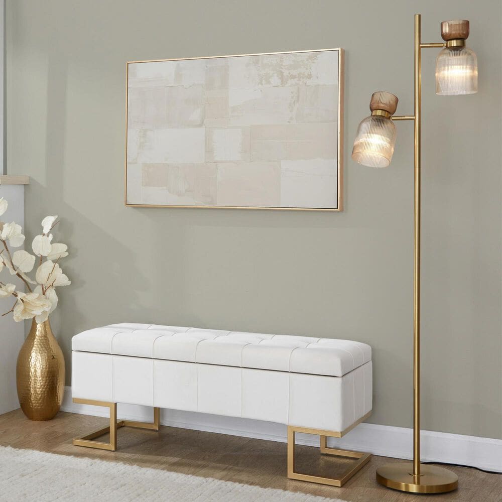Grandview Gallery Marcel Metal Floor Lamp in Gold, , large