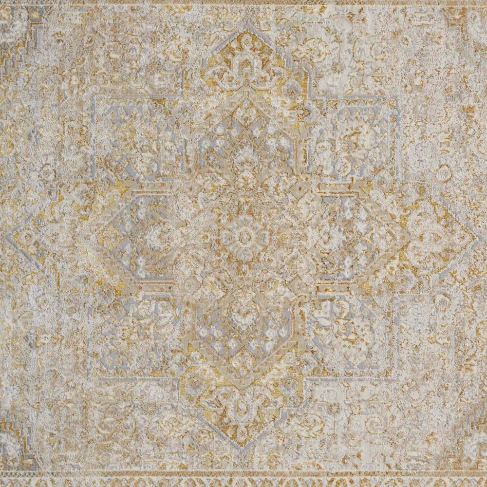 Feizy Aura 3734F 3&#39;11&quot; x 6&#39; Brown and Gold Area Rug, , large