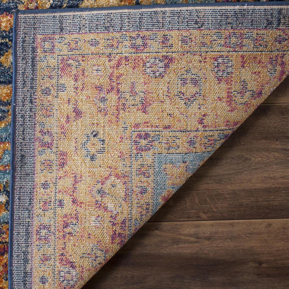 Safavieh Evoke EVK275C 2&#39;2&quot; x 5&#39; Blue and Orange Runner, , large