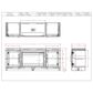 Legends Home Haven 65" Fireplace TV Stand in Bourbon Oak, , large