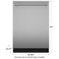 Thermador Emerald 24" Professional Dishwasher in Stainless Steel, , large