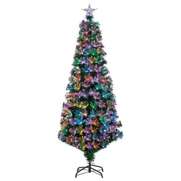 The Gerson Company Sterling 6" Color Changing Fiber Optic Tree with 209 UL Multi Color LED Lights, , large