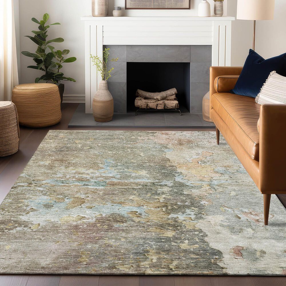 Dalyn Rug Company Ravenna RN3 3&#39; x 5&#39; Brown Area Rug, , large