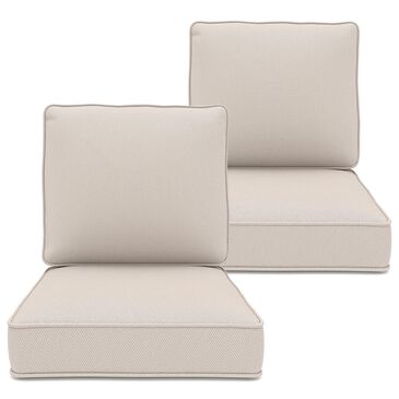 Sunwell Garden 4" Thick Outdoor Cushion Set in Beige  (Set of 2), , large