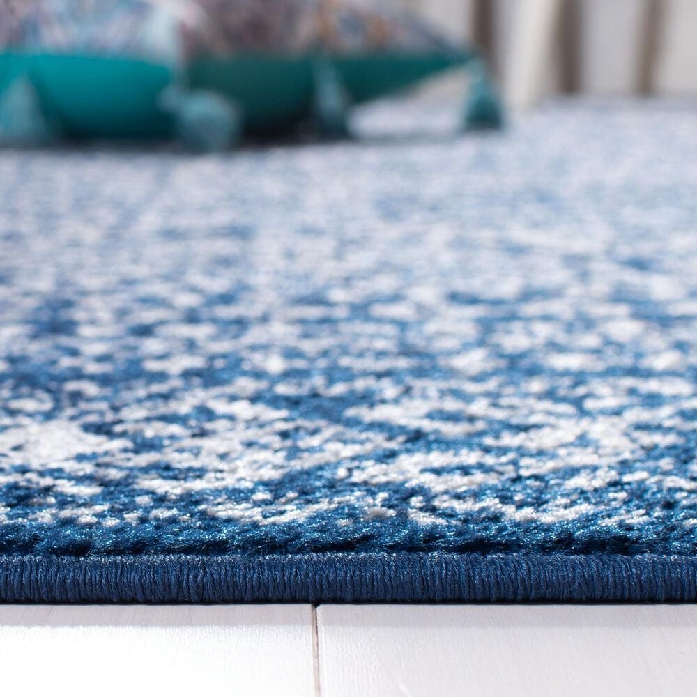 Safavieh Tulum Transitional 9&#39; x 12&#39; Navy and Ivory Area Rug, , large