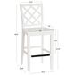 Linon Home Decor Mayfair Counter Stool in White, , large