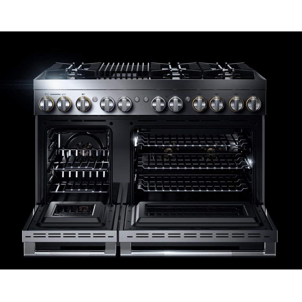 JennAir Rise 48" Professional Range with Gas Grill in Stainless Steel Nebraska Furniture Mart