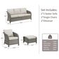 Sunwell Garden 5-Piece Patio Conversational Set in Beige, , large