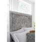 Urban Home Boho Chic King Platform Bed in Washed White, , large