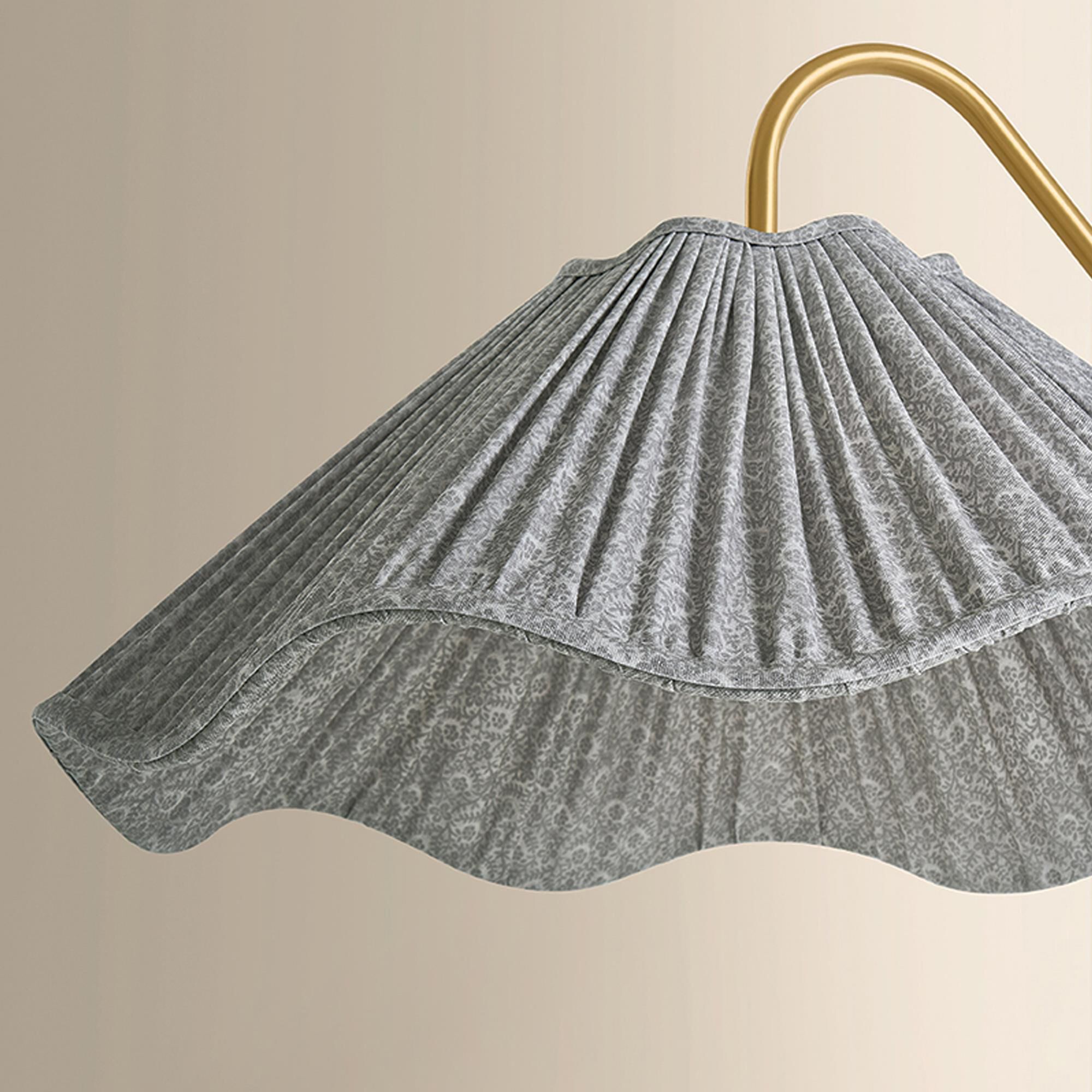 Mitzi Lighting Lauren Floor Lamp in Aged Brass and Texture Black