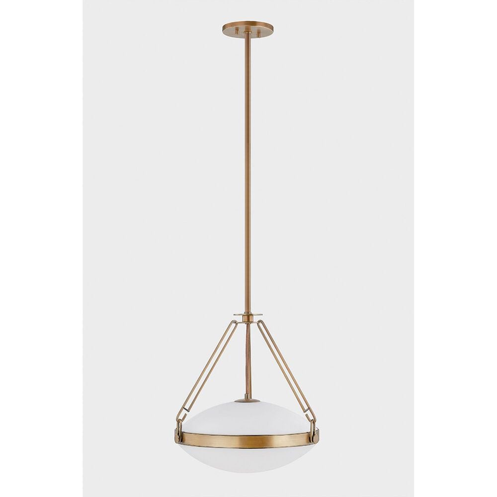 Troy Lighting Kade 16" 1-Light Pendant in Patina Brass, , large