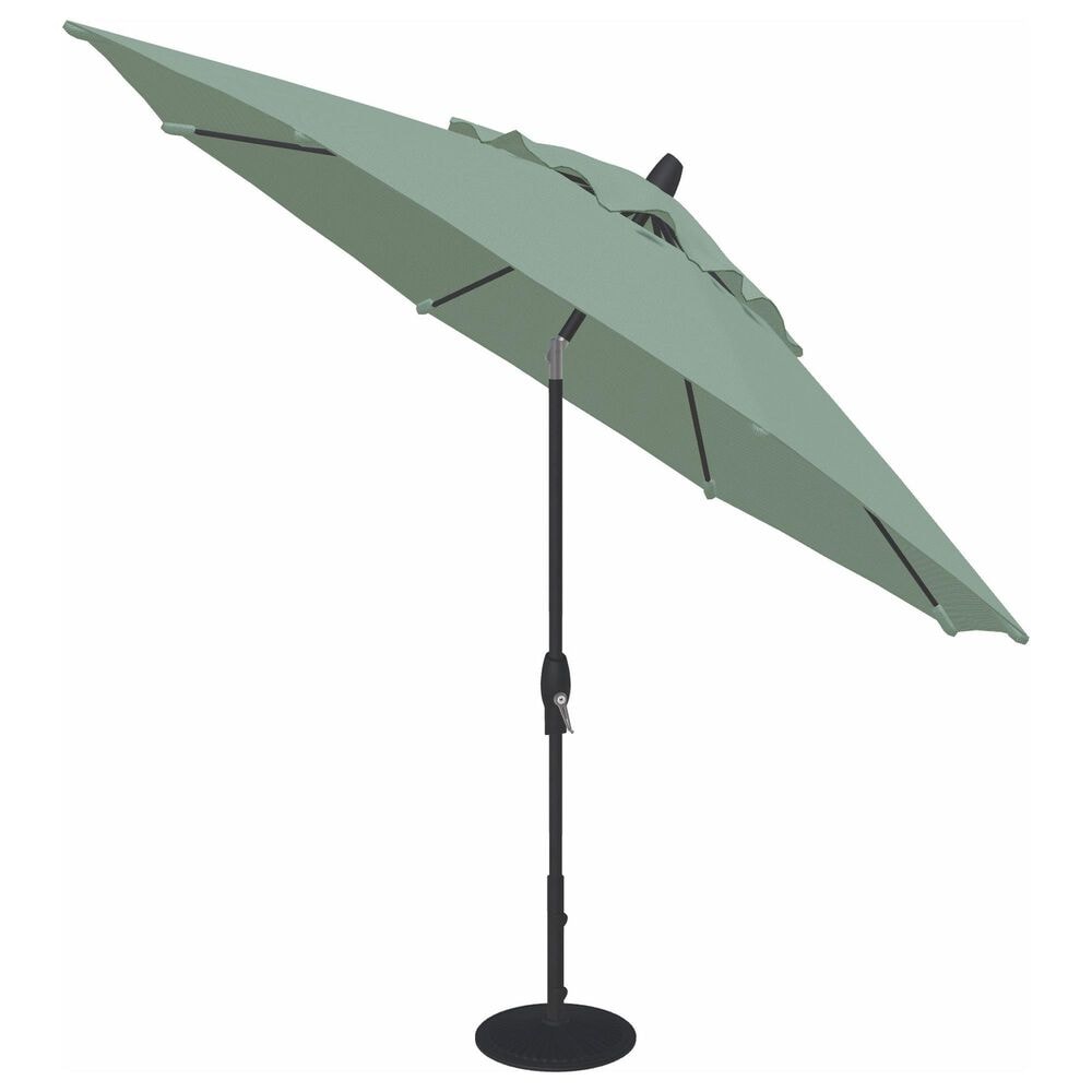 Garden Party Market 11' Octagon Auto Tilt Umbrella with Black Base in Spa, , large