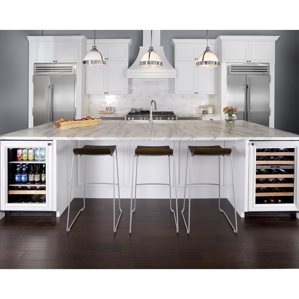 True Residential 5.28 Cu. Ft. Dual Zone Undercounter Wine Cabinet with Right Hinge and Glass Door in Panel Ready, , large