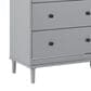 Walker Edison Spencer 6-Drawer Dresser in Grey, , large