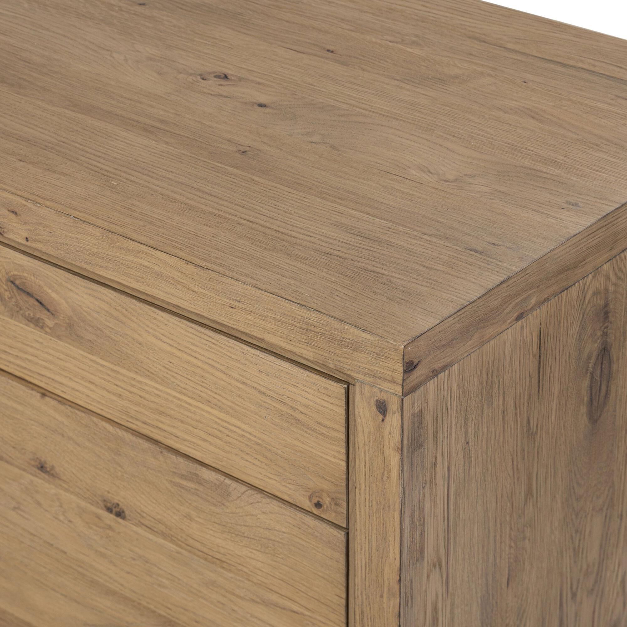 Four Hands Noah L-Shaped Rotating Desk in Aged Smoked Oak