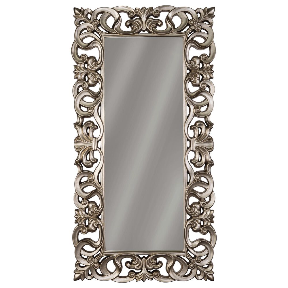 Signature Design by Ashley Lucia Floor Mirror in Antique Silver, , large