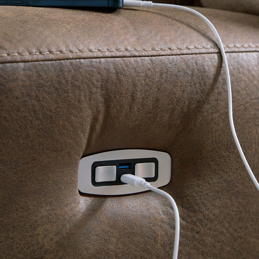 Ashley Beckley Place Power Reclining Loveseat in Earth, , large