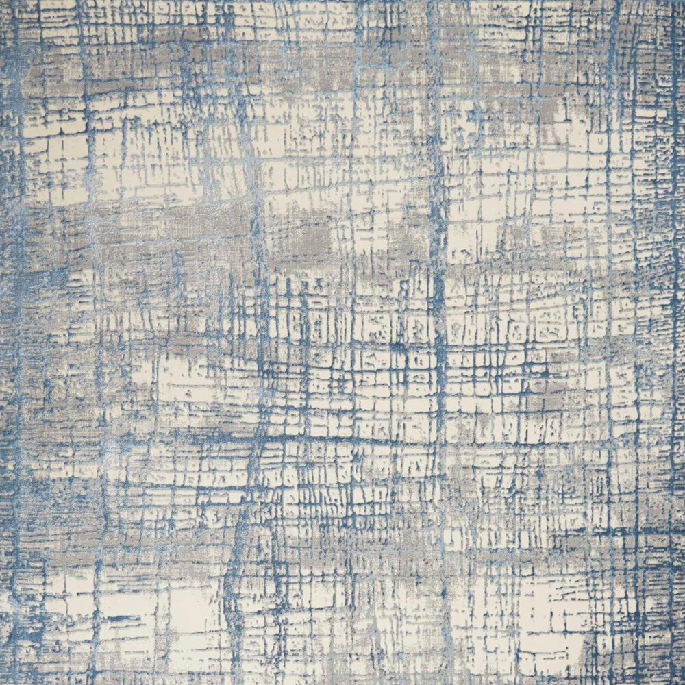 Nourison Rush 10&#39; x 14&#39; Ivory and Blue Area Rug, , large