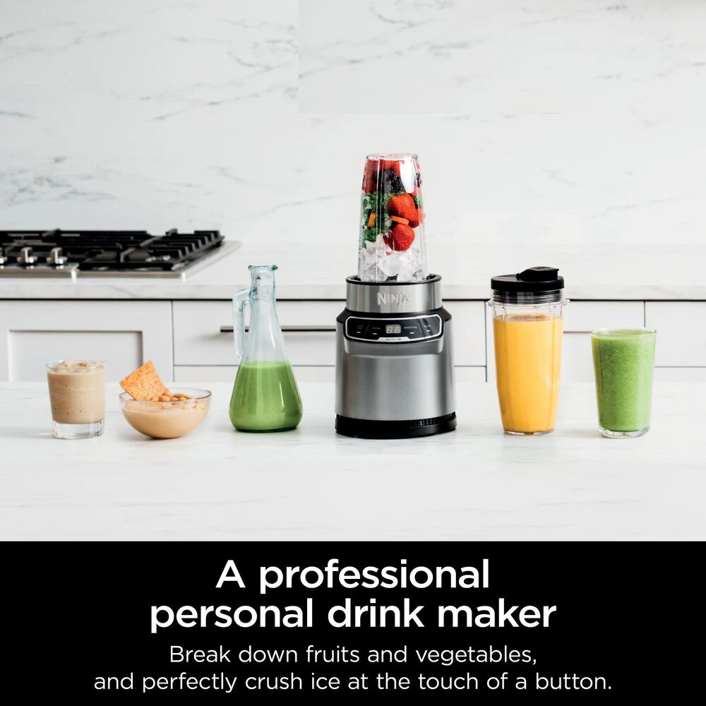 Ninja 4-Speed Nutri-Blender Pro with Auto-iQ in Cloud Silver, , large