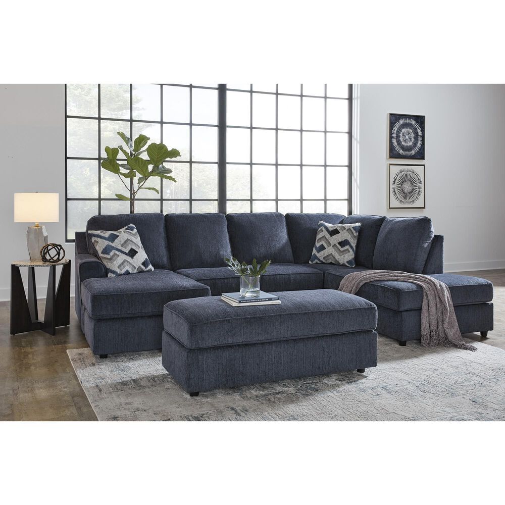 Ashley Maxon Place 2-Piece Left Facing Stationary Sectional in Navy, , large