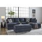 Ashley Maxon Place 2-Piece Left Facing Stationary Sectional in Navy, , large