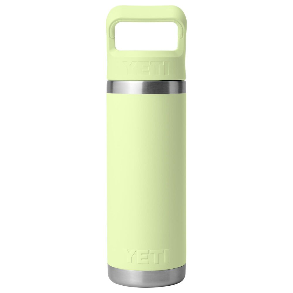 YETI Rambler 18 Oz Water Bottle with Color-Blocked Straw Cap in Grasshopper, , large