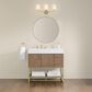 37B Mauri 36" Single Bathroom Vanity with Metal Base in Walnut Drift with High-Profile 4" White Composite Stone Top, , large