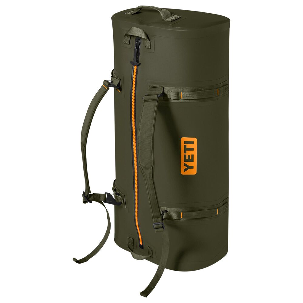 YETI Panga 100L Waterproof Duffel in Olive and King Crab Orange, , large