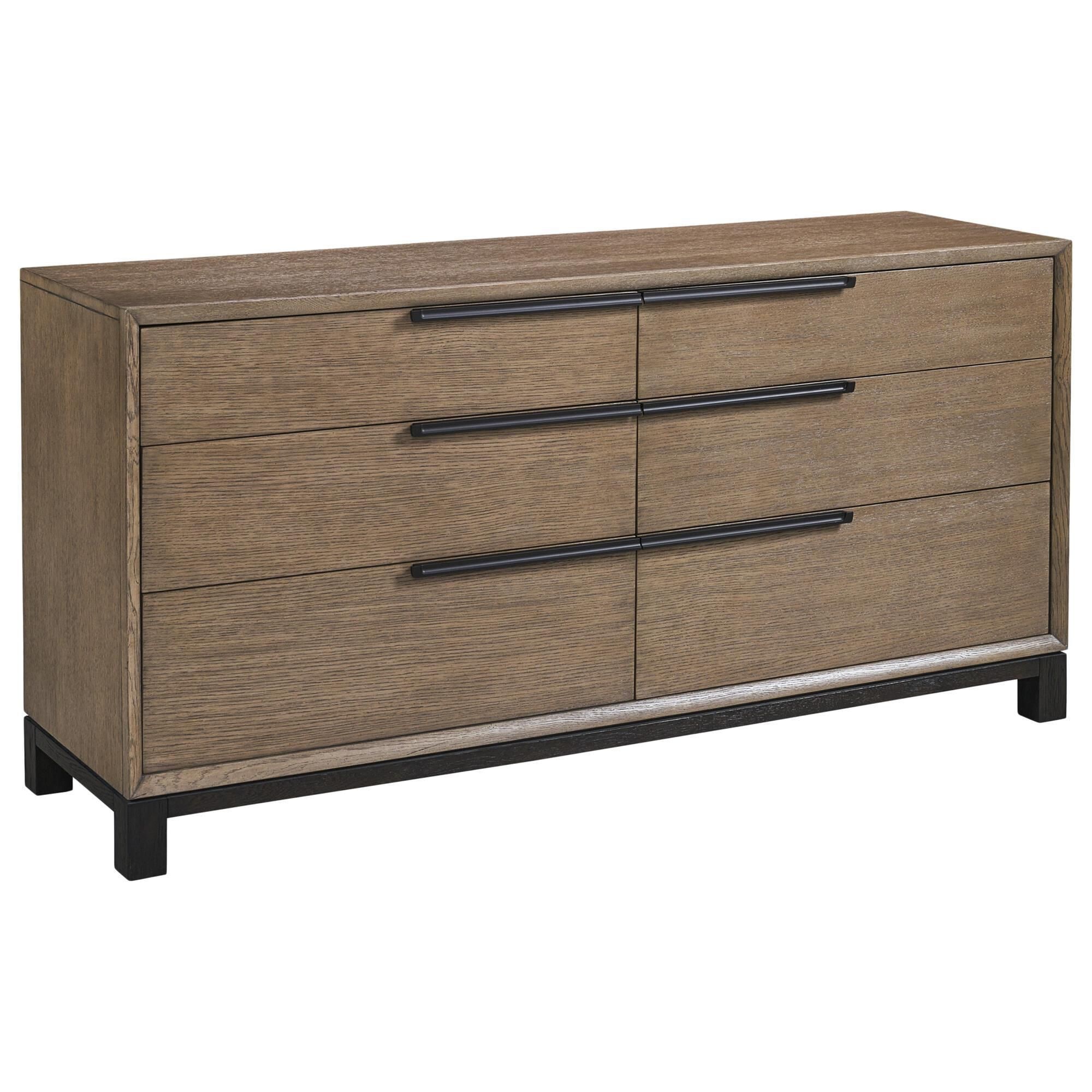 Lexington Furniture Zanzibar Algiers 6-Drawer Dressers in Medium Taupe,  Espresso and Dark Umber | NFM