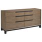Lexington Furniture Zanzibar Algiers 6-Drawer Dressers in Medium Taupe, Espresso and Dark Umber, , large