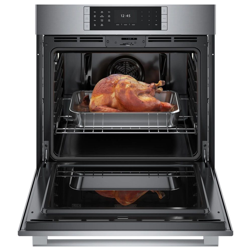 Bosch Benchmark 2-Piece Kitchen Package with Stainless Steel 4.6 Cu. Ft. Single Wall Oven and Black 30&quot; Electric Cooktop, , large