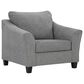 Ashley Mathonia Oversized Chair in Smoke, , large