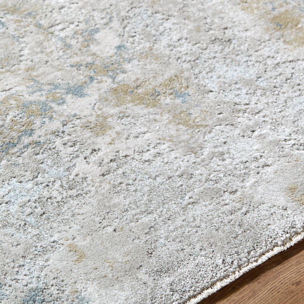 Surya Brunswick Light Gray, Cream, Charcoal, Mustard and Blue 2'7" x 10' Runner, , large