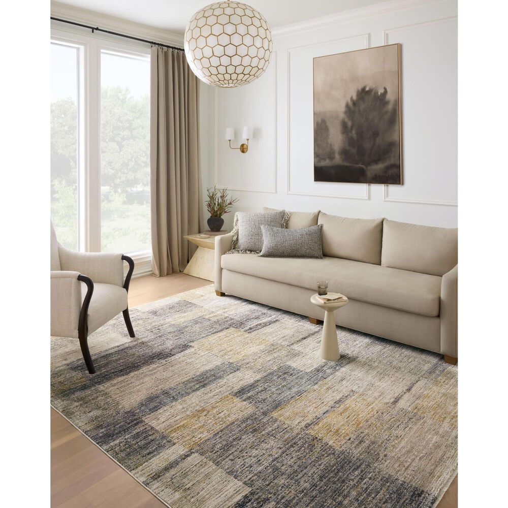 Loloi Soho 3&#39;6&quot; x 5&#39;6&quot; Grey and Gold Area Rug, , large