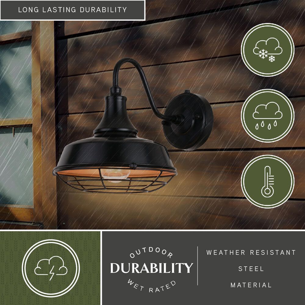 Vaxcel Dorado 10.25" 1-Light Outdoor Wall Sconce in Dark Bronze, , large