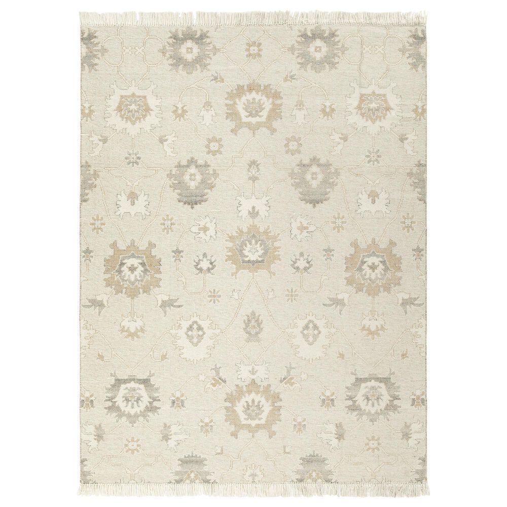 Ashley Calkin 8" x 10" Linen, Gray and Caramel Area Rug, , large
