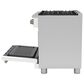Cafe 5.75 Cu. Ft. Freestanding Dual Fuel Range in Matte White and Brushed Bronze, , large
